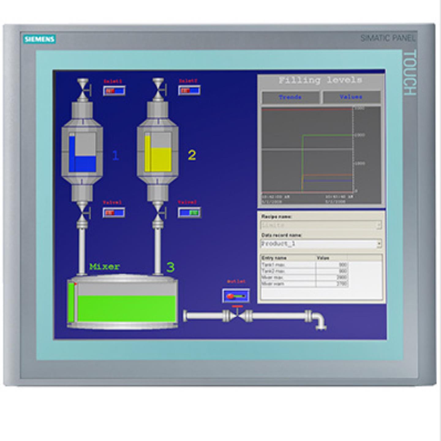 6AV6647-0AF11-3AX0精简面板按键触摸操作10