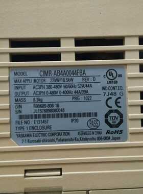 议价原装拆机安川变频器A1000，CIMR-AB4A0044FB