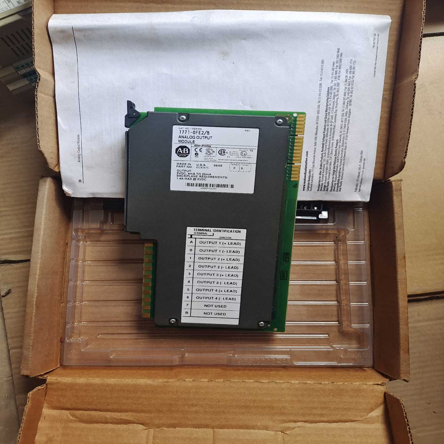 1771-OFE2/B工程余货实物图拍摄需要联系--议价商品