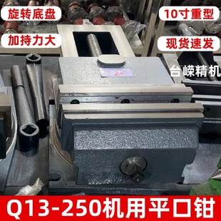 250重型机用虎钳10寸精密平口钳CNC台钳铣床角固式 现货Q13 老虎钳
