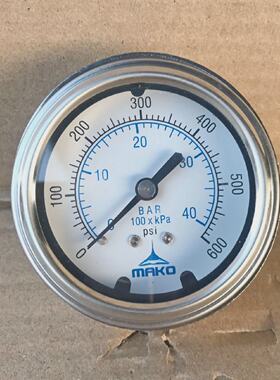 MAKO 003M2257CM PRESSURE GAUGE 0600 PSI NP66130923A