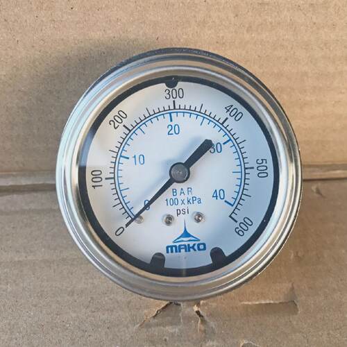 MAKO 003M2257CM PRESSURE GAUGE 0600 PSI NP66130923A