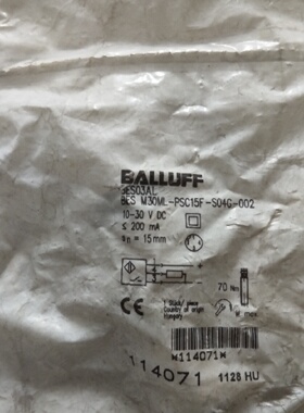 配件巴鲁夫BES03ALBESM30MLPSC15FS04G002议价