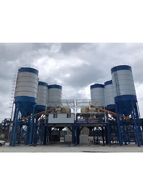 混凝土搅拌站HZS180水泥全自动3方强制搅拌机大型成套设备商砼站