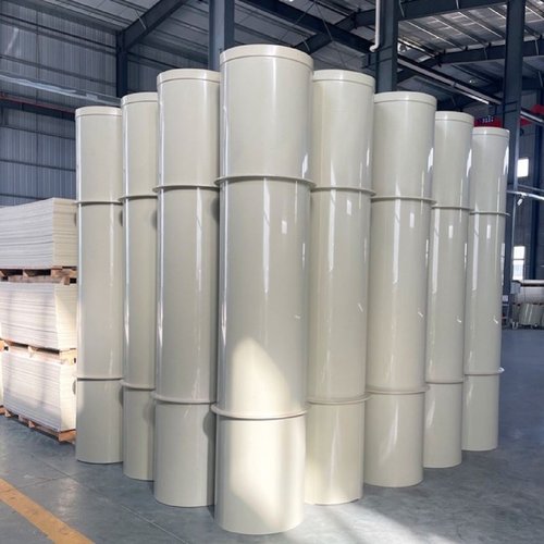 PP风管通风管道阻燃大口径圆型方形定制耐酸碱风管300400500