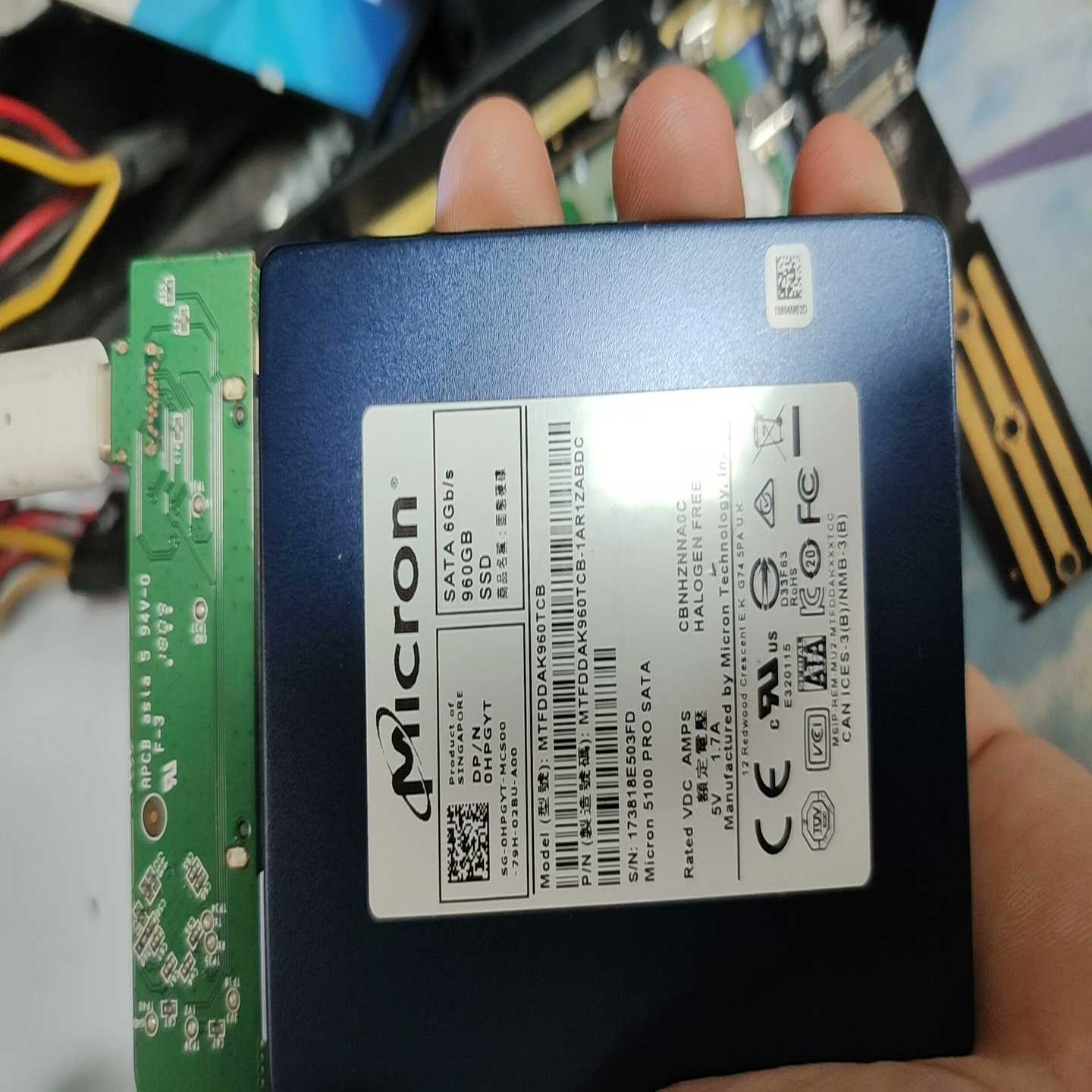 镁光5100pro960gSSD固态硬盘dell--议价商品
