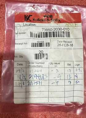 Kulicke&Soffa配件，型号73850-2030--议价商品