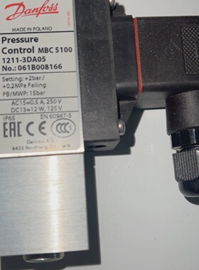 寻“”丹佛斯压力开关DanfossMBC5100061B008
