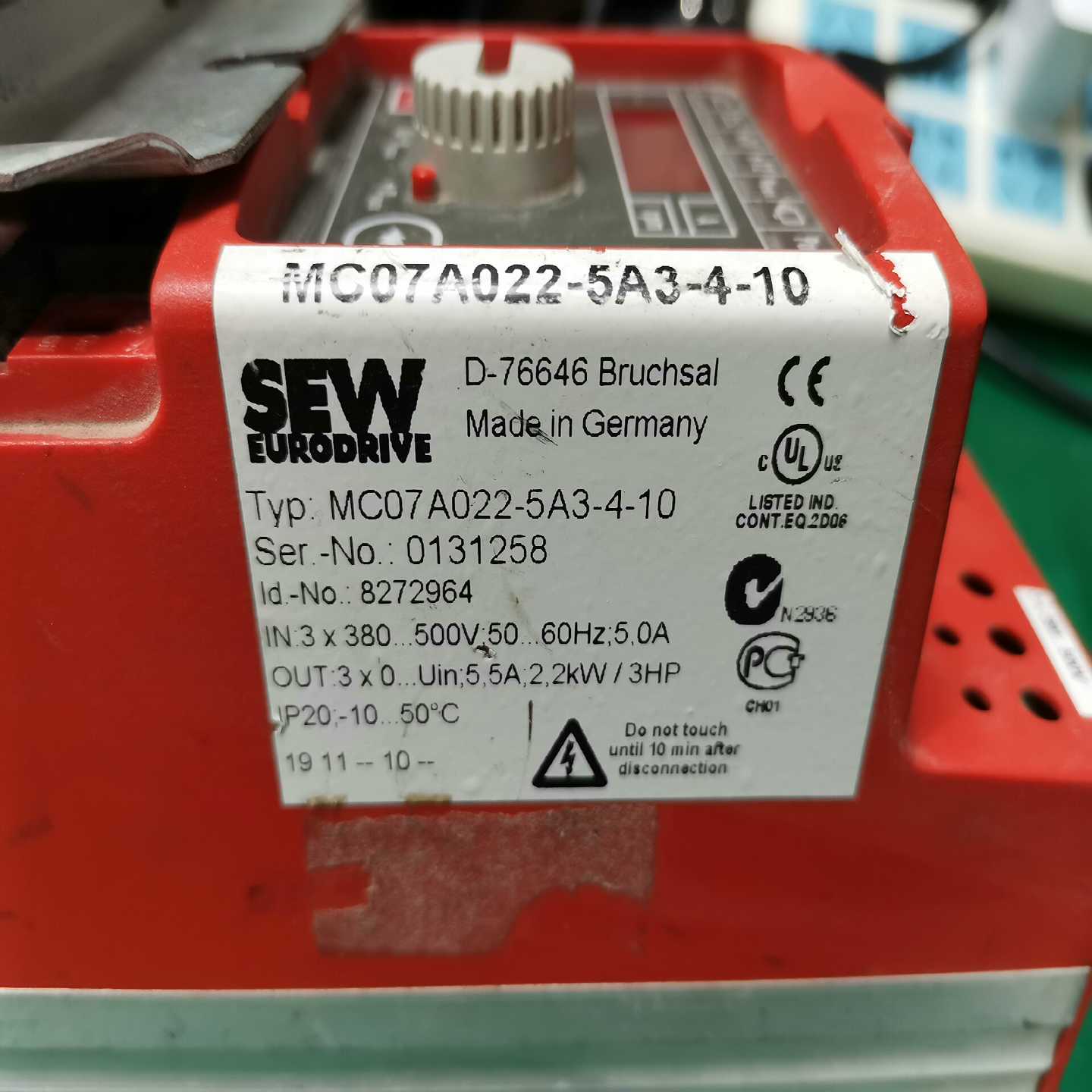 (重工机械)拆机变频器M07022-5-4-102