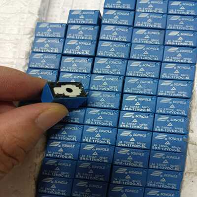【议价】继电器松乐SRS-12VDC-SL6脚1组转换，余料8
