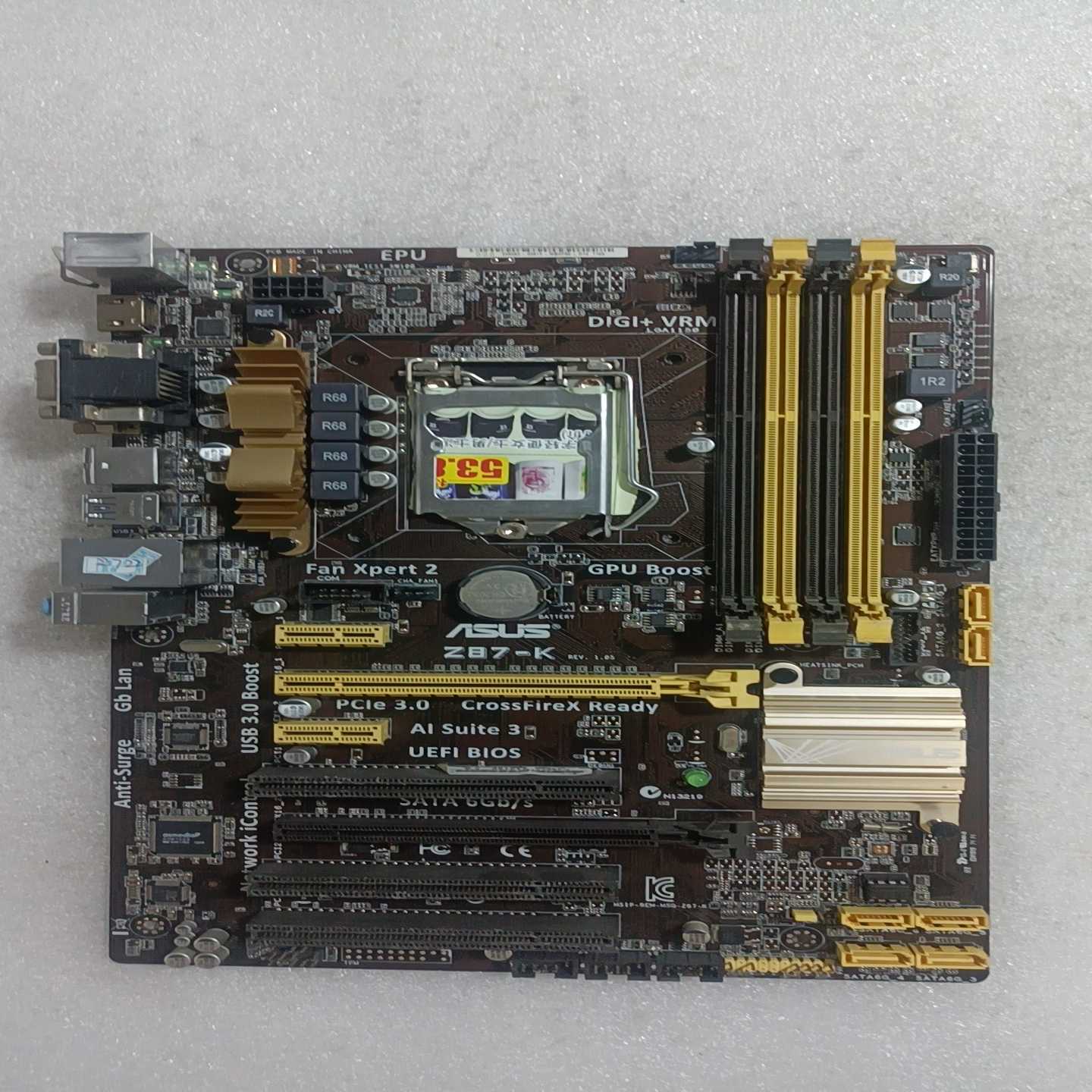 华硕Z87-K主板带HDMI接口1150针脚--议价商品