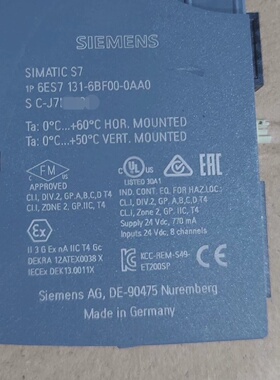 6ES71316BF000AA0西门子-询