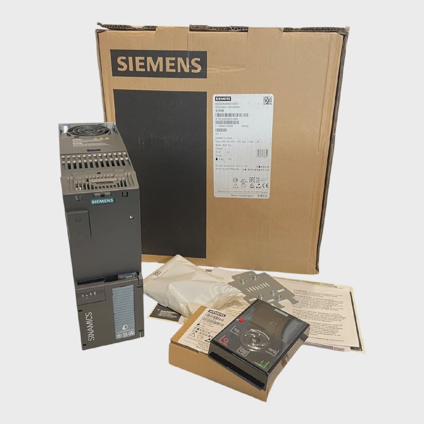 Siemens Frecuencia 3kW Sinamics G120X 6SL32203YE180AF0 Indus - 实物图