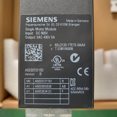 询价*6SL31201TE150AA4 SINAMICS