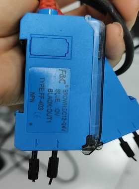 F&C光纤放大器FF-403，实图拍摄，功能正常，蓝色外壳，询价