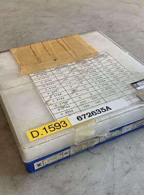 VAN KEUREN PIN GAGE SET .3742.3752.3762 333  QTY 21