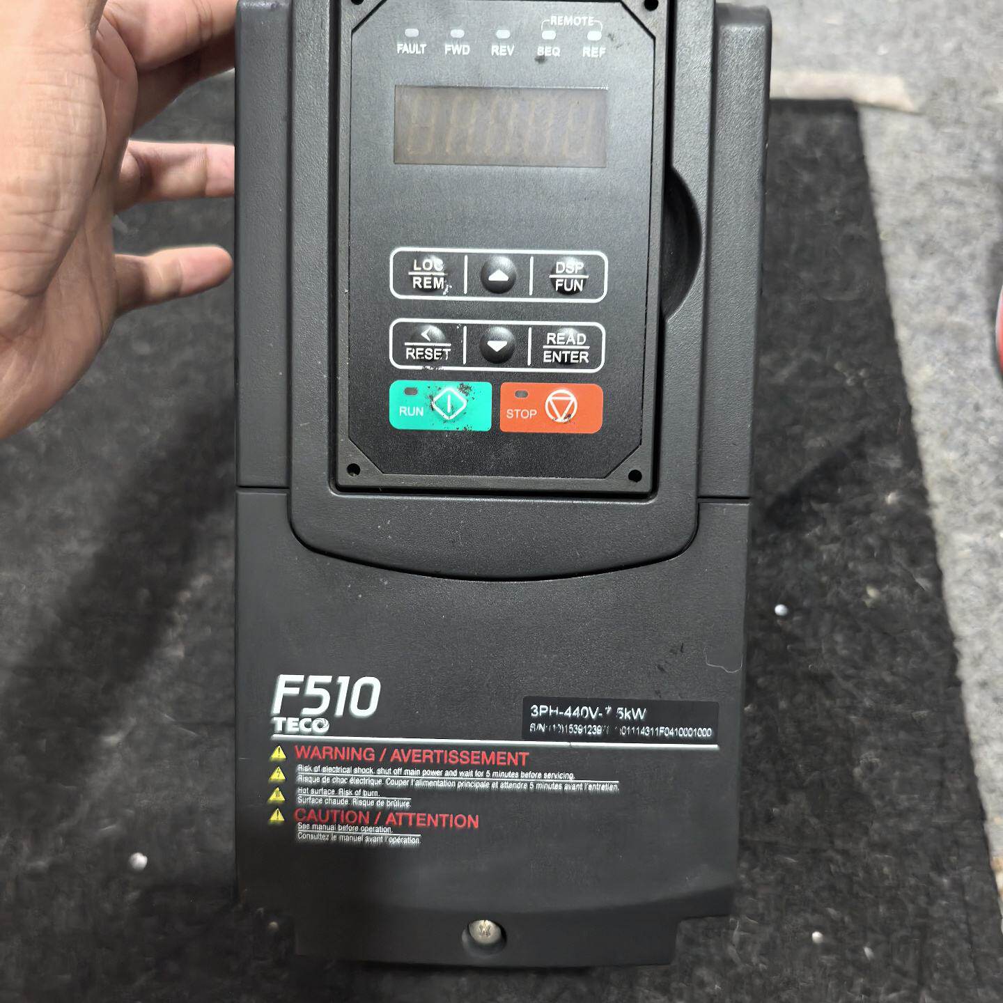 议价TECO东元F5104010H37.5KW440V变可维修