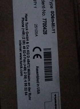 全新原装图尔克传感器SO6mMiY1型号7700428，议价商品
