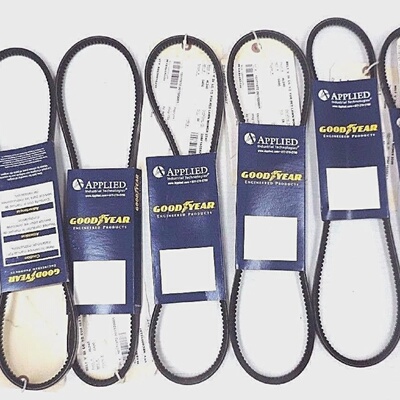 LOT OF 7 NEW GOODYEAR 4L420 VBELTS 12INWIDTH 42INLENGTH LIGH