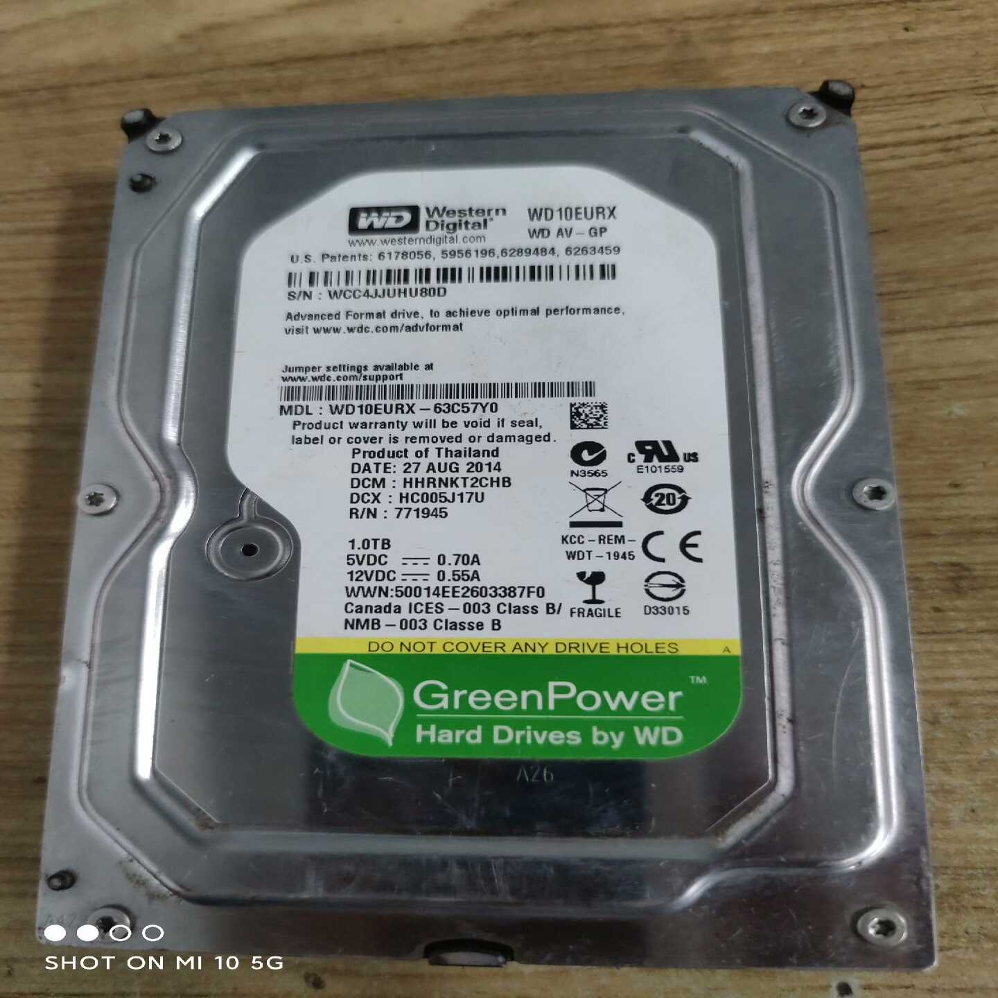 议价拆机西数1T机械硬盘，现货/维修