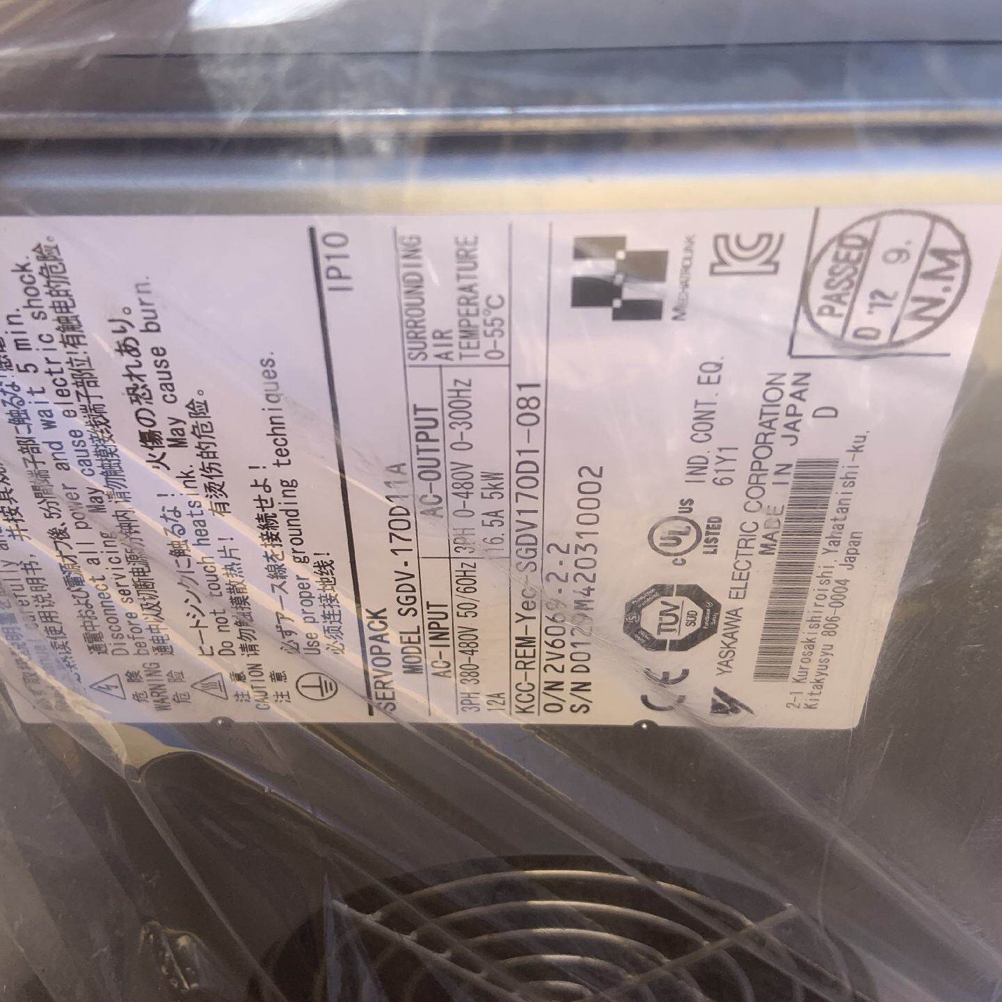 议价SGDV-170DE1A 400V伺服驱动器5KW功率，原装质保拍前议价