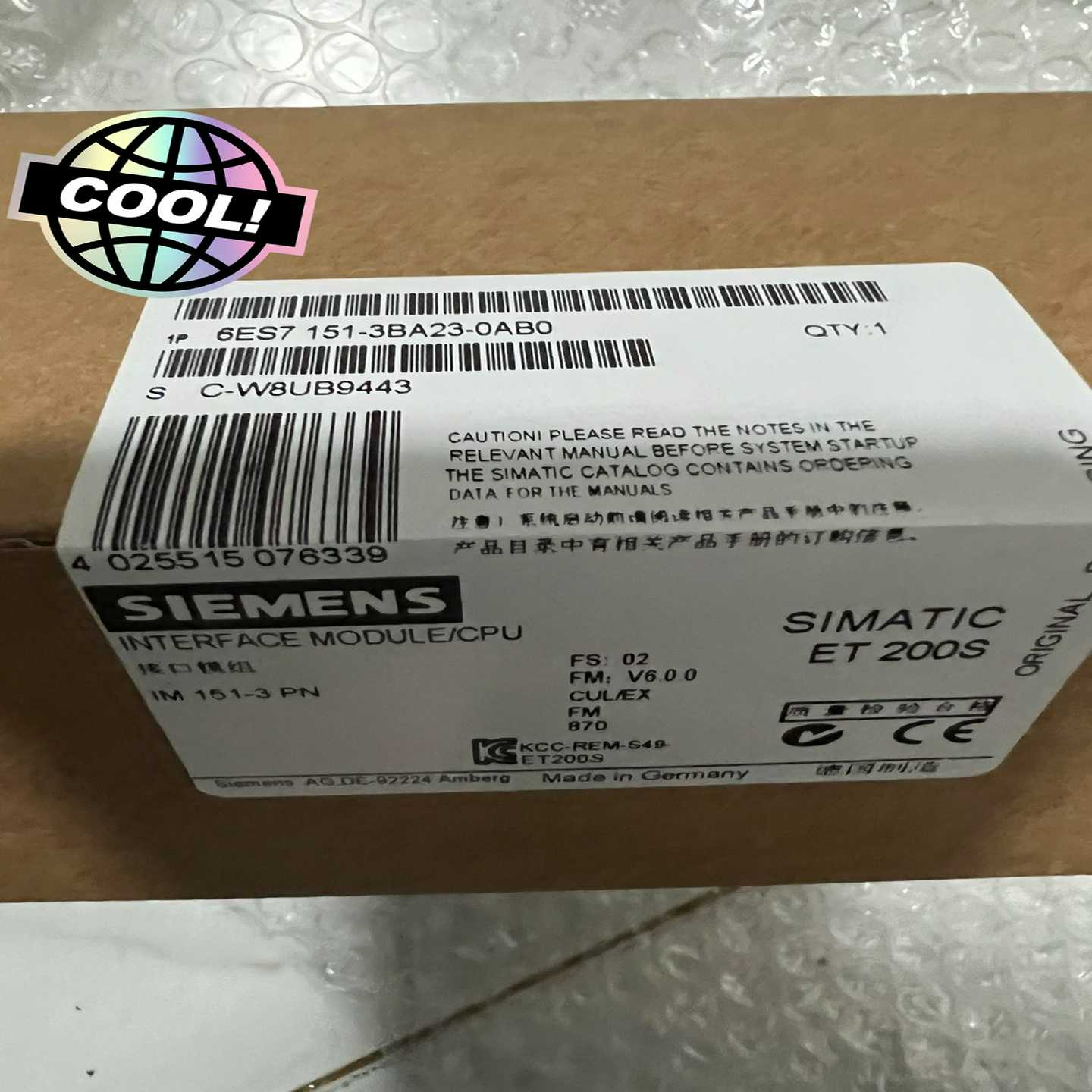 151-3BA23-0AB0，功能，6ES715询价