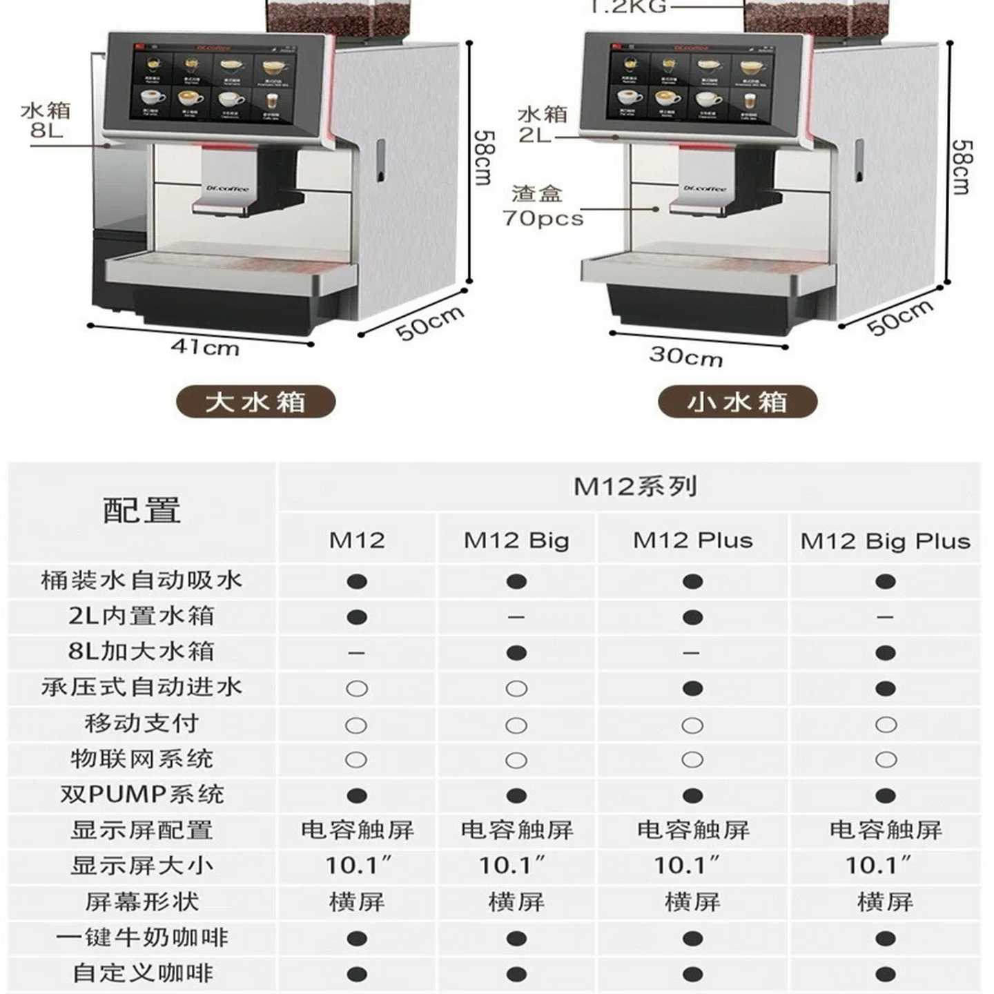 咖博士M12商用全自动咖啡机--议价商品