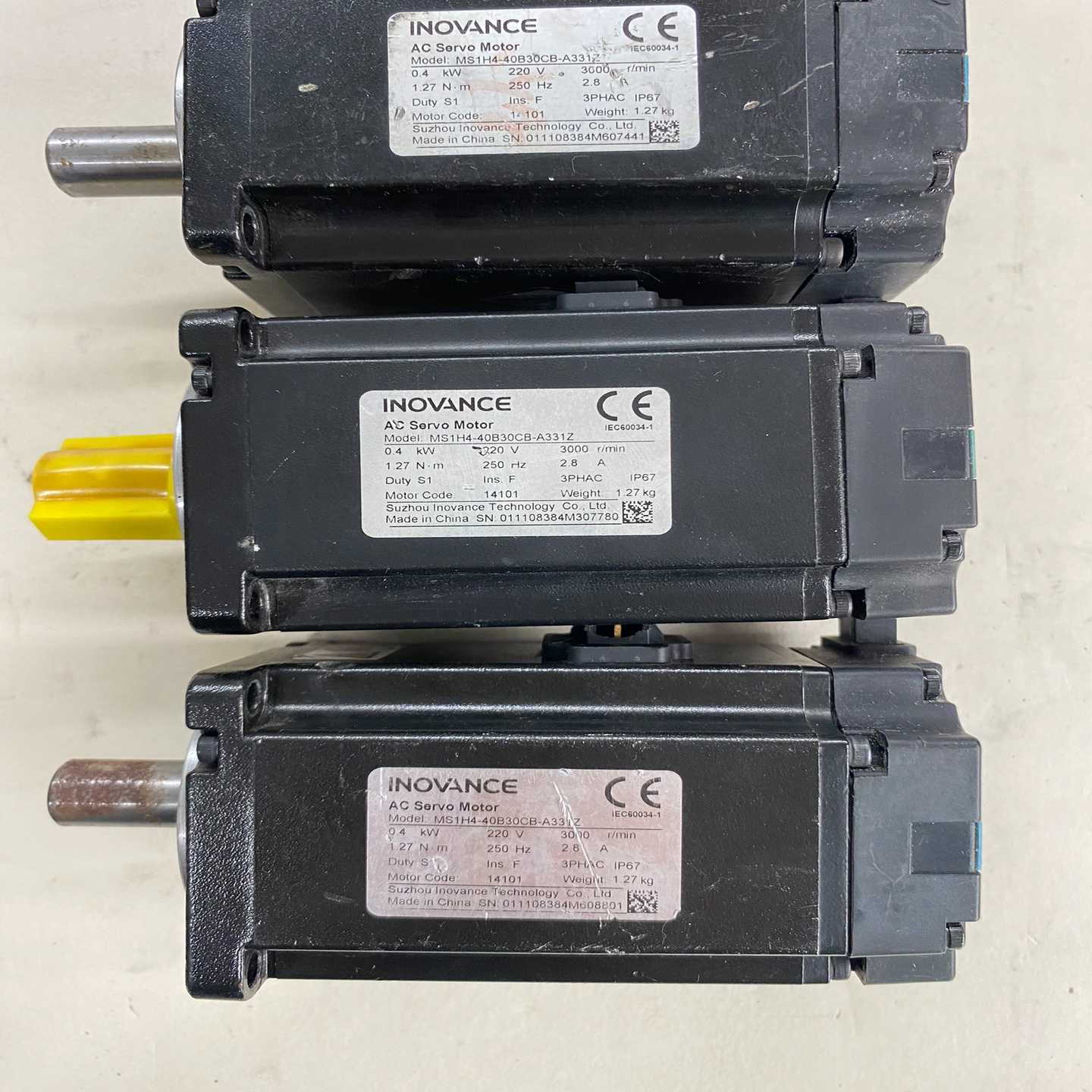 议价汇川伺服电机，型号MS1H4-40B30CHB-A331Z，包现货/维修