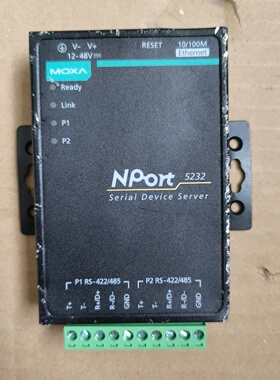 摩莎moxa串口服务器nport5232橙色如图外观有磕拍前询价