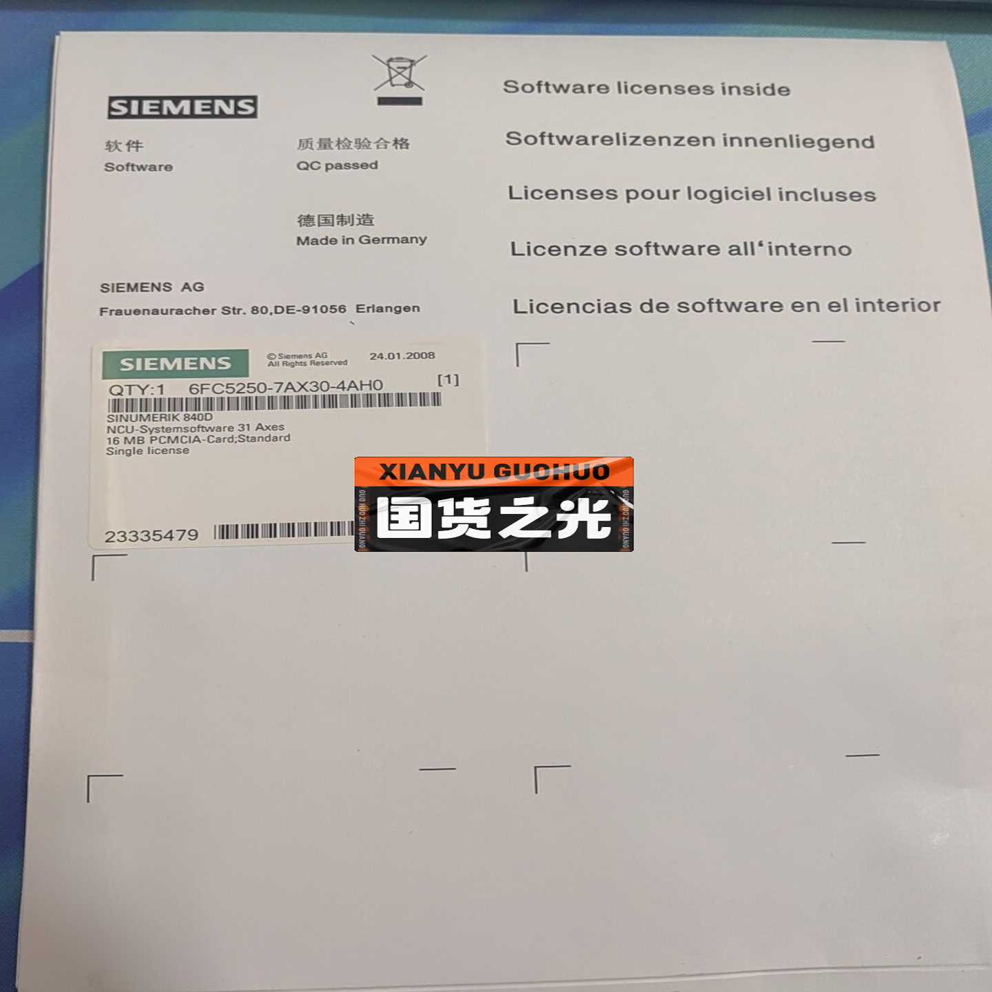 【议价】6FC5250-7AX30-4AH0NCUCF卡适用