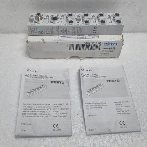 Festo CPE08M8CL InputOutput Module 538788 M2 HW 0114 SW 1105