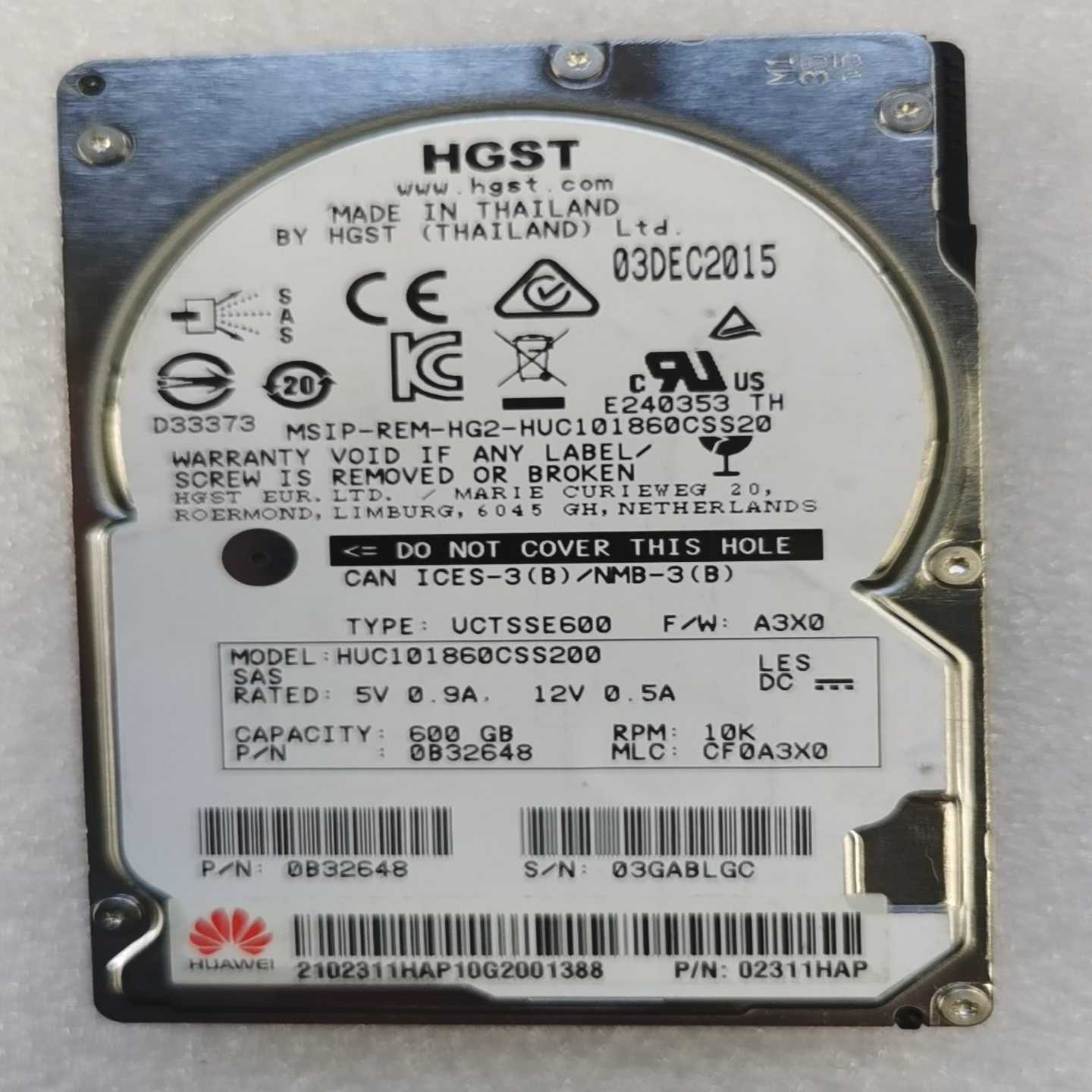 询价华为02311HAP日立600GHUC101860C