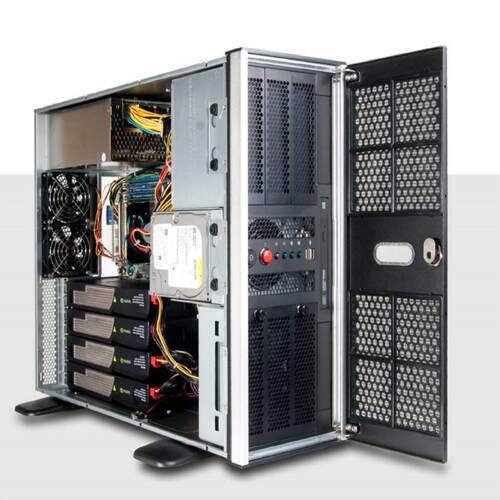 配件勤诚4130041300G4GPU4U塔式机箱5风扇支持冗余电源EATX议价