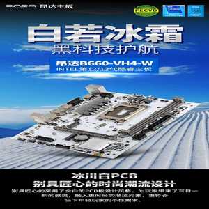 全新昂达主板B660-VH4-W白B760主板支持12--议价商品