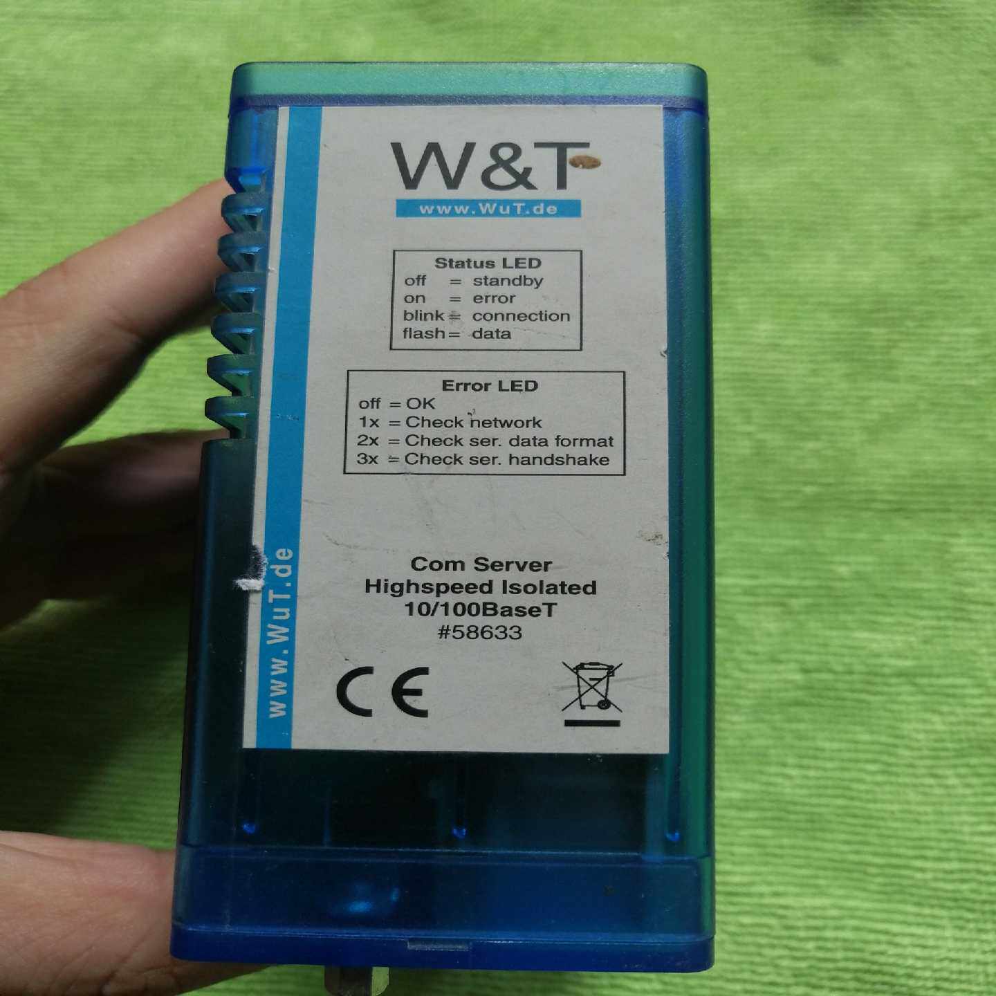 议价德国W&T维替控制器10/100BaseT#58633，带网