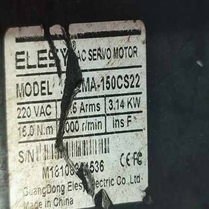 咨询-伊莱斯伺服电机130EMA-150CS22，220VAC，3