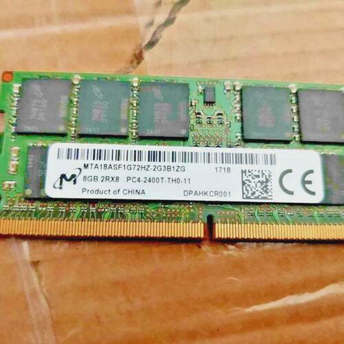 1PC Micron 8GB PC42400T DDR4 Memory MTA18ASF1G72HZ2G3B1ZG La