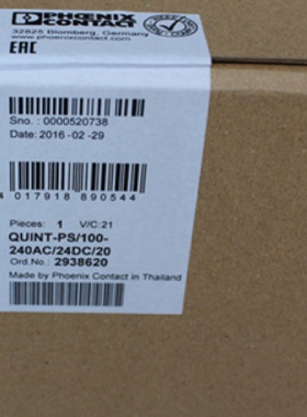 配件菲尼克斯开关电源2938620QUINTPS100240AC24DC20议价