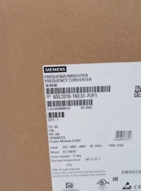 议价6SL3210-1KE31-7UF1西门子G120C变频器90kw6SL32101KE317UF1