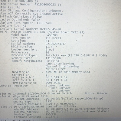 议价NetappFAS8200控制器111024931可维修