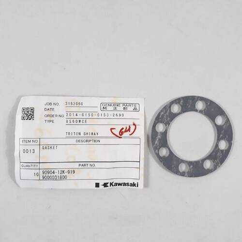 Gsket PN 9090412K919 9000031800 For Kawasaki 8S60MCE Genuine