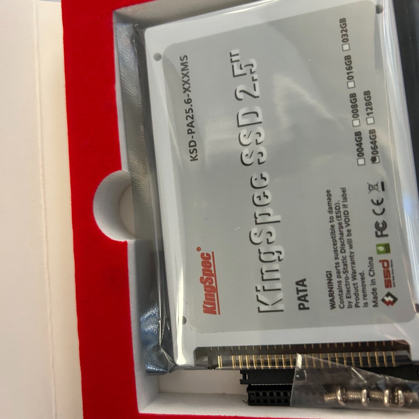 KSDPA25.6XXXMS金胜维64G全新库存-议价