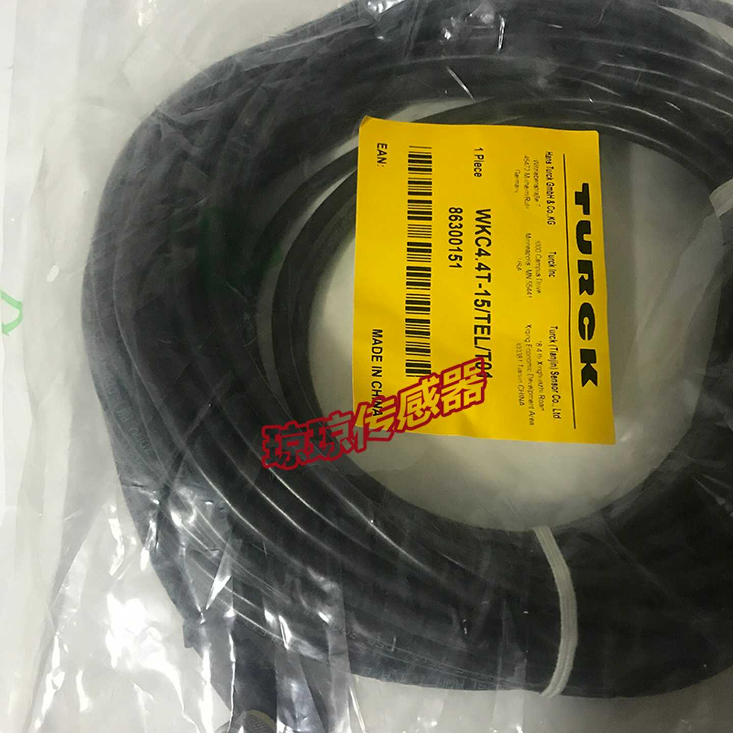 现货图尔克传感器连接线WKC4.4T-15-TEL-T01