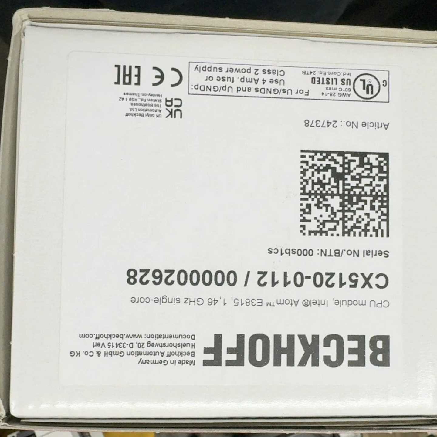 倍福BECKH0FF，CX5120-0112，议价。（佳毅工控）