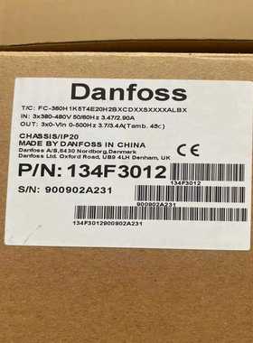 丹佛斯360系列变频器1.5千瓦一台，型号fc360h1k询价