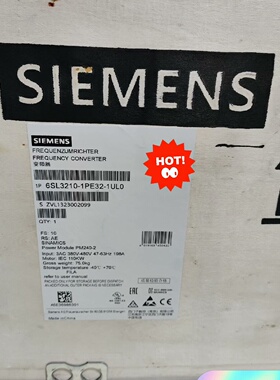 【议价】西门子变频器 6SL3210-1PE31-5UL0 240-