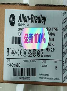 150-C19NBDAB罗克韦尔软启动150适用