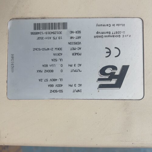 询价-德国科比F5变频器19F5A1H35CF30kW大