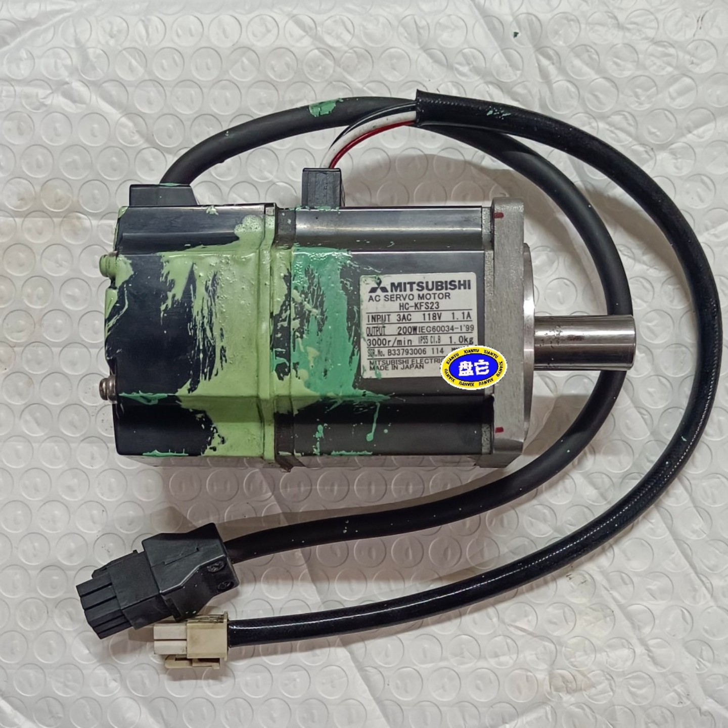 【请询价】三菱HC-KFS23伺服电机拆机件功能完好外观表面有油