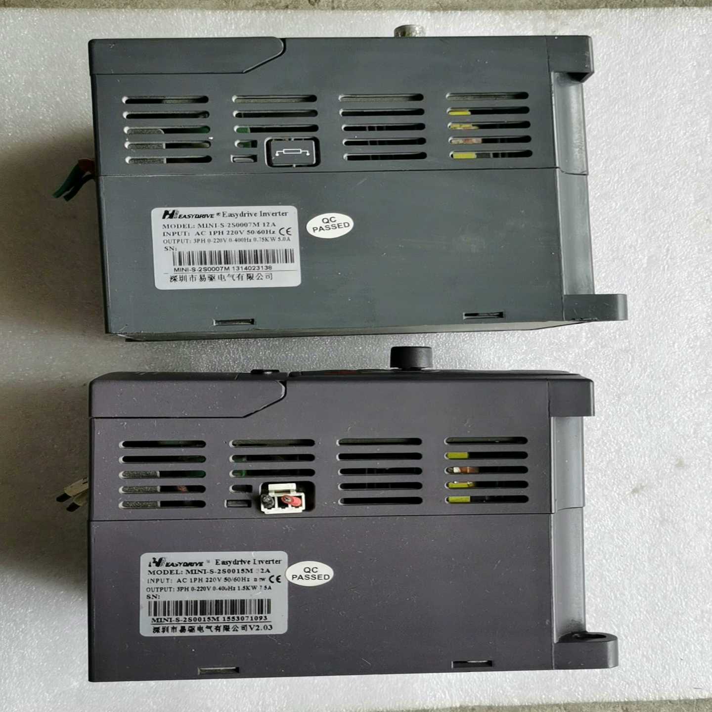 （请询价）二手易驱变频器MINI-S-2S0007M 12A，0.75